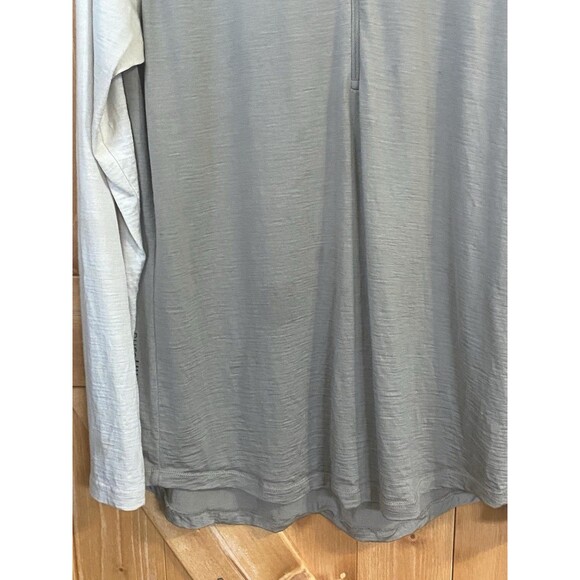 Norrøna Femund PureUll 180 Wool Zip Neck Top M Winter Twig Baselayer Flaws - Picture 11 of 16